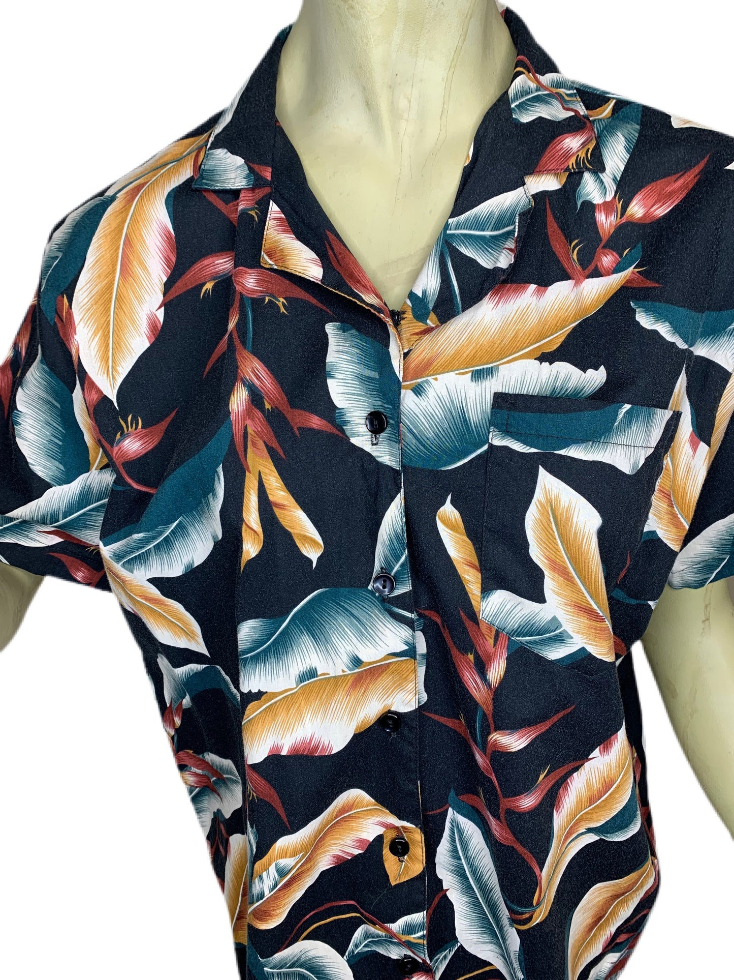 Black Hawaiian Summer Nights Shirt