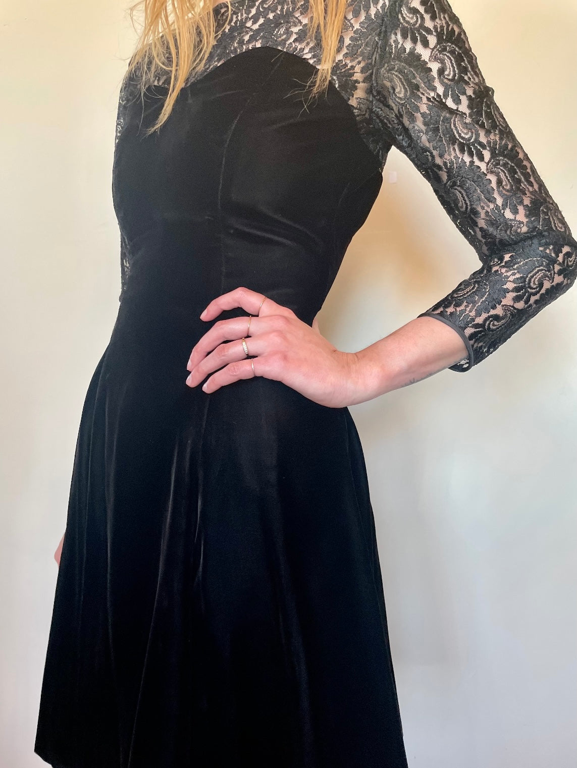1990's Velvet Mini Dress