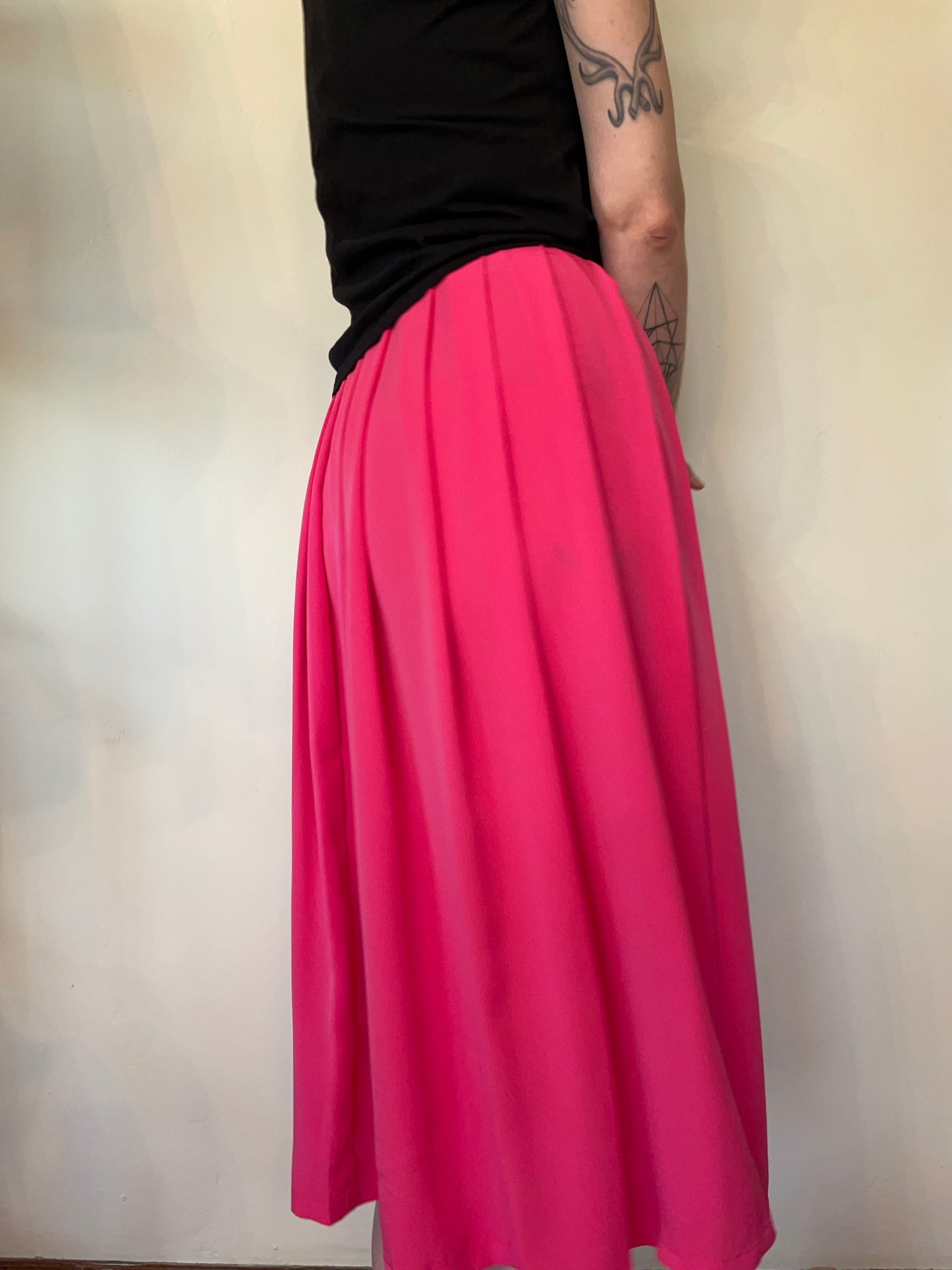 Pink Polyester Skirt