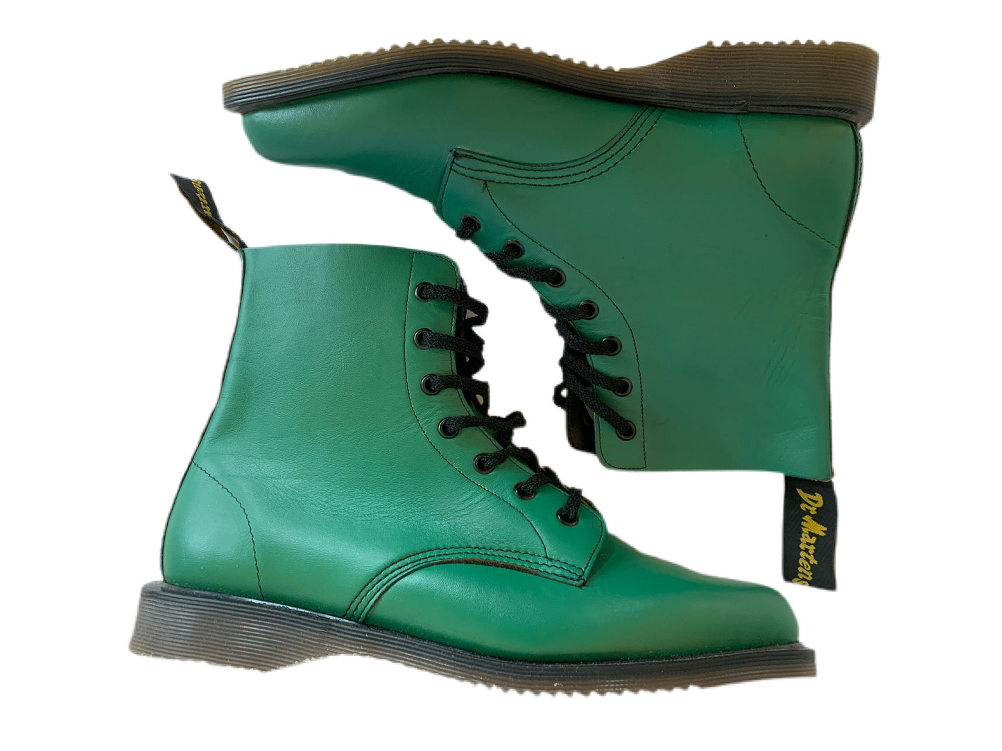 80's Green Leather Dr. Martens
